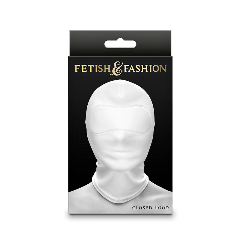 White Nylon Closed Hood Fetish Lingerie