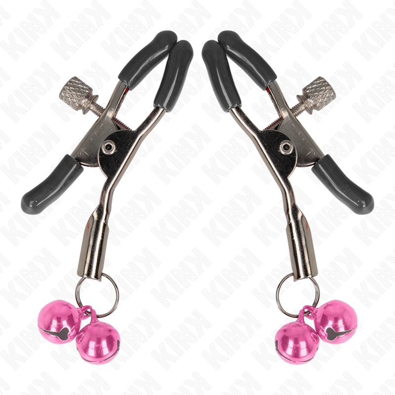Pink Double Bell Nipple Clamp