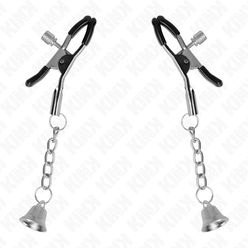 Silver Bell Pendant Nipple Clamps