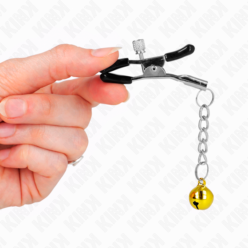 Pinzas para Pezones con Cascabeles - Dorado