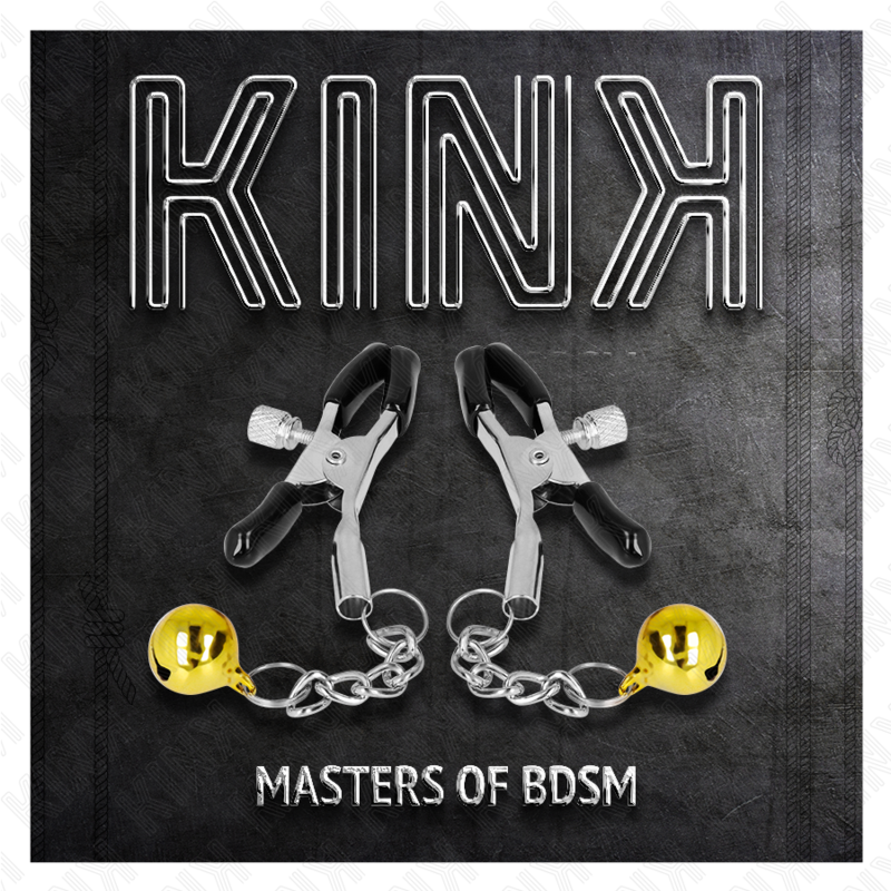 Pinzas para Pezones con Cascabeles - Dorado