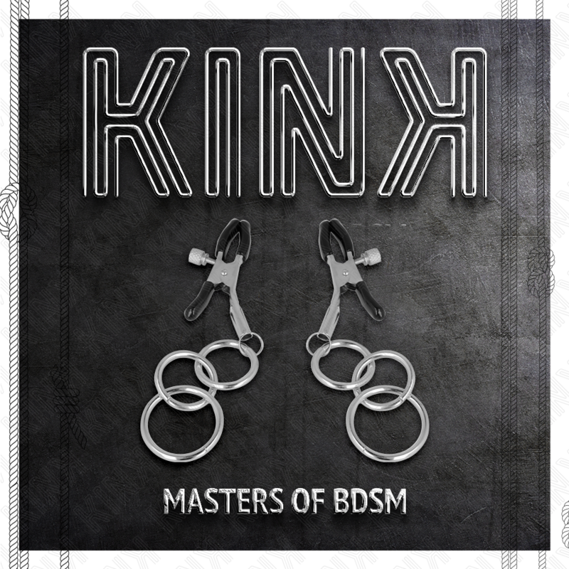 3 O-Ring Nipple Clamp - 6cm Bondage