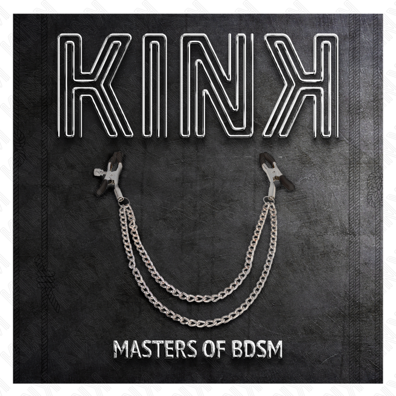 Pinzas para Pezones con Cadenas de Eslabones Plateados