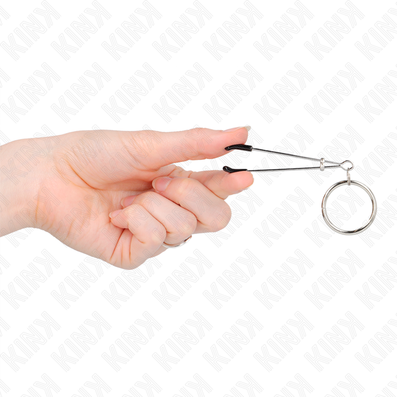 Thin Nipple Clamps With O-Ring 7cm