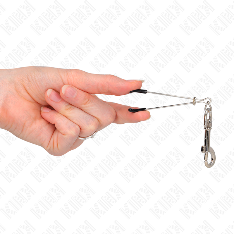 Silver Thin Hook Nipple Clamp 7cm