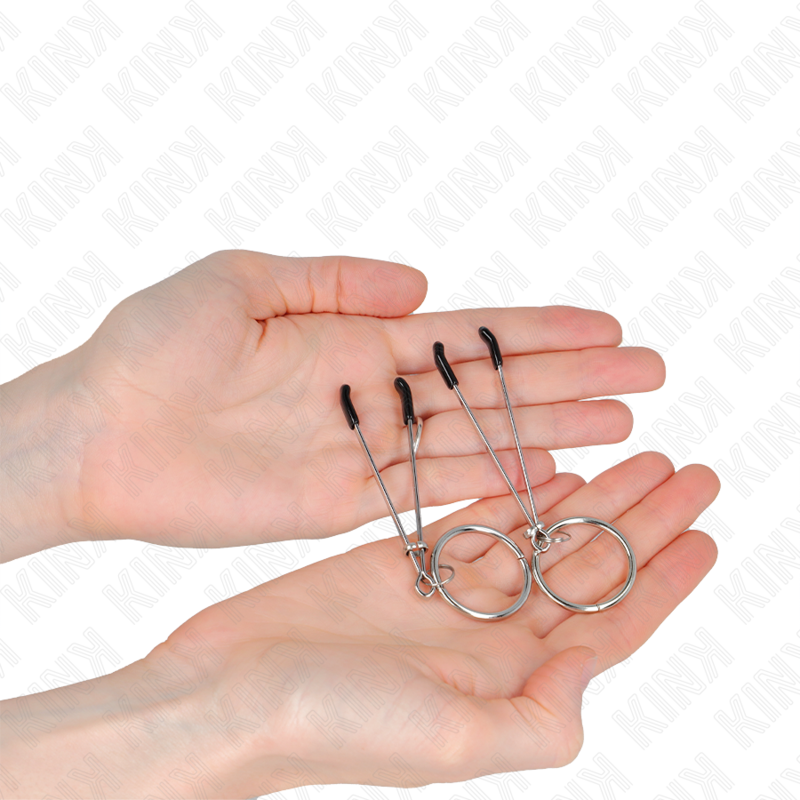 Thin Nipple Clamps With O-Ring 7cm