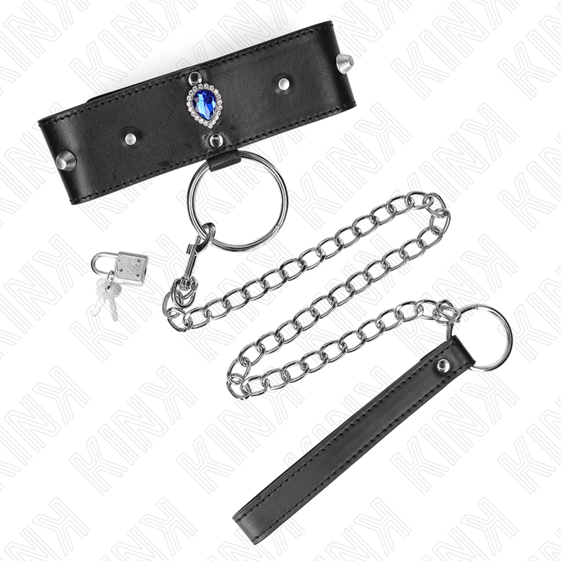 Blue Diamond Adjustable Bondage Necklace