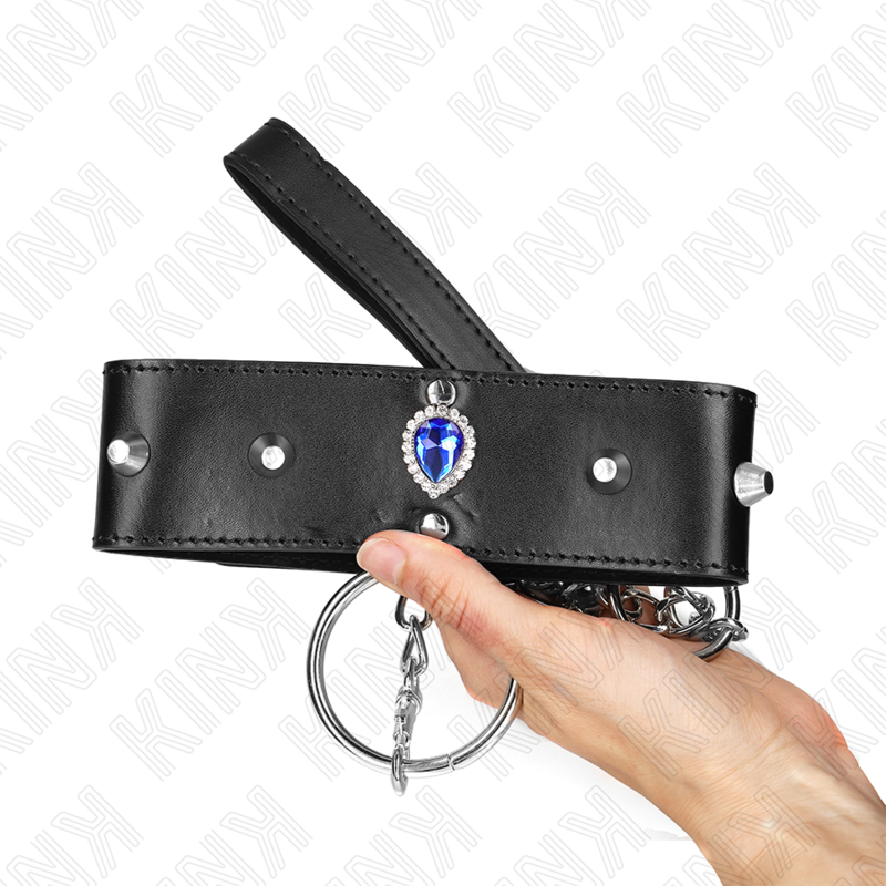 Blue Diamond Adjustable Bondage Necklace