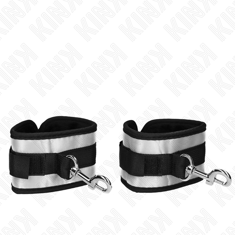 Grey Neoprene Wrist Cuffs for Bondage