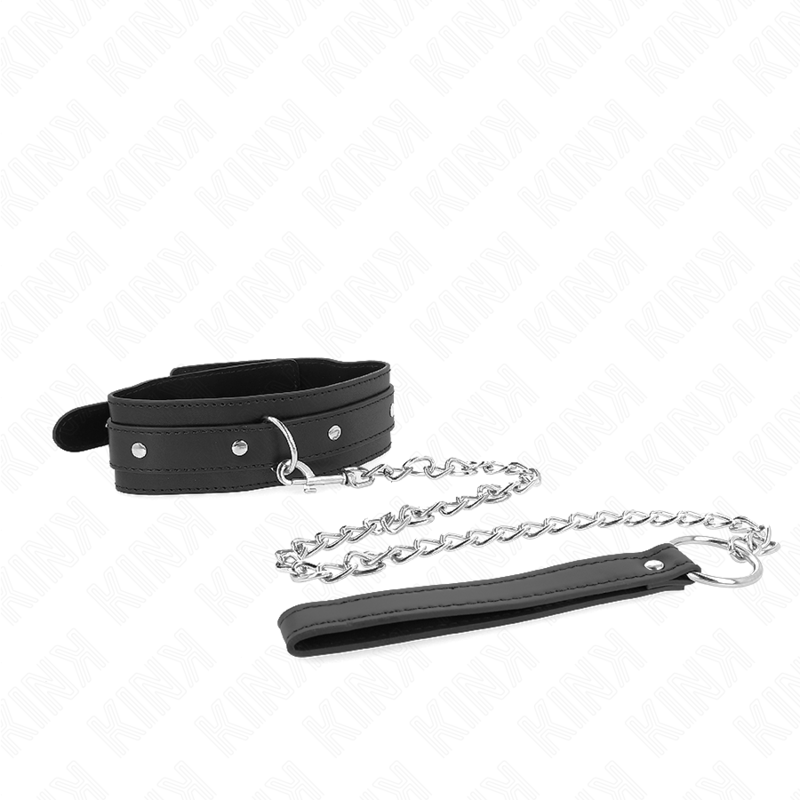 Adjustable Bondage Neck Collar with Leash