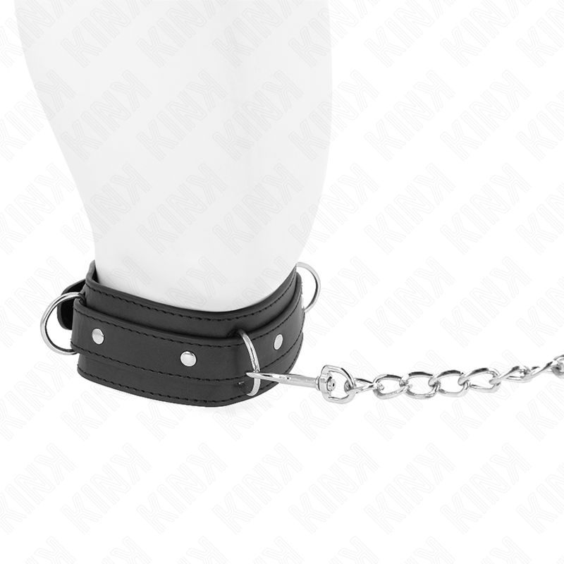 Adjustable Collar Leash with 3 Rings - 65cm