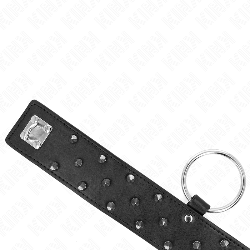 Leash Necklace with Silver Studs - Adjustable