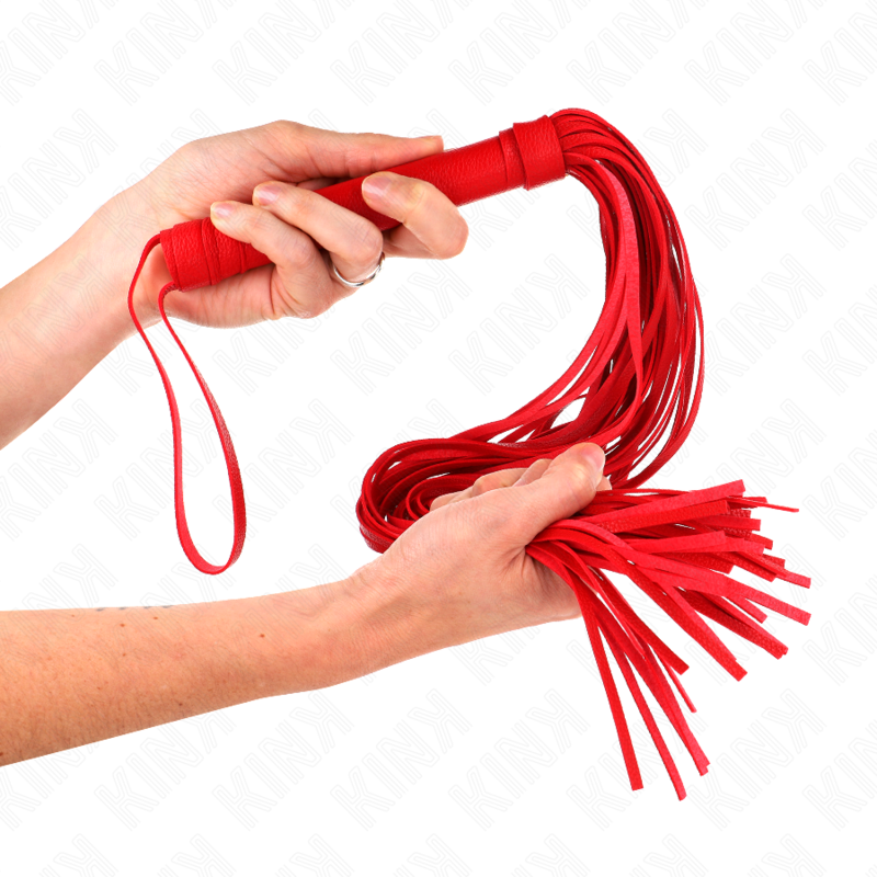 Red Soft PVC Bondage Whip 70cm