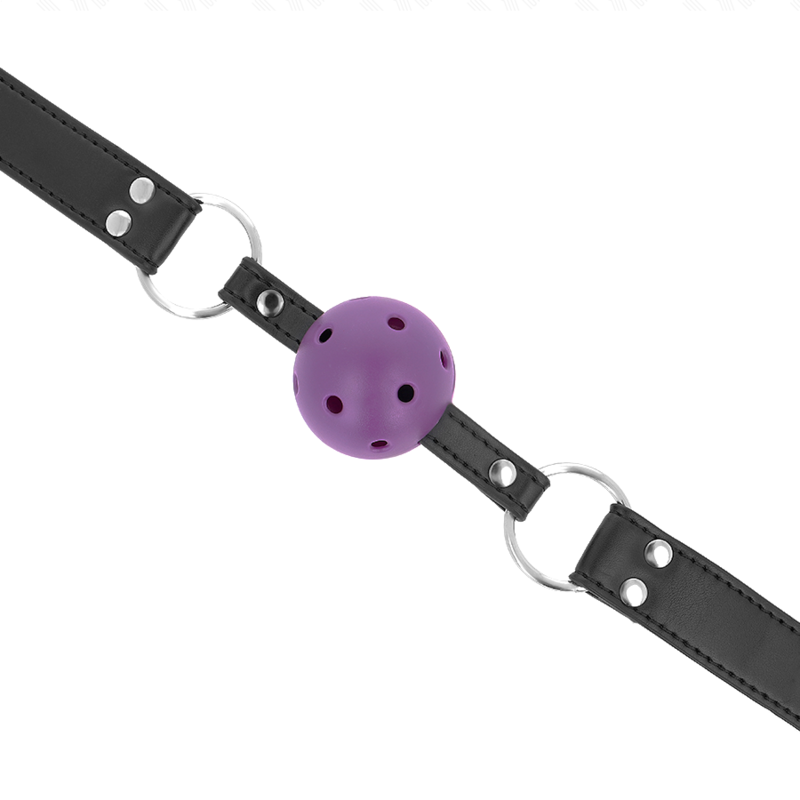 Purple Breathable Ball Gag 4cm