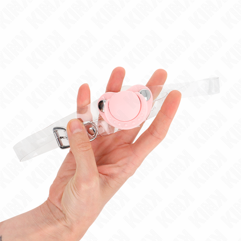 Pink Pacifier Bondage Gag with Adjustable Strap