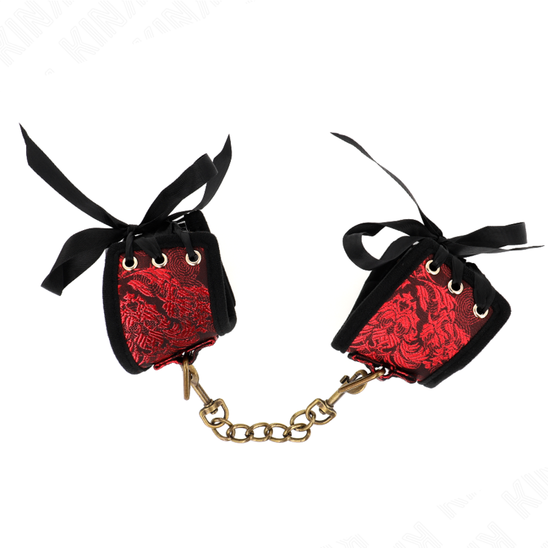 Elegantes Esposas de Encaje Rojo-Negro Scandal