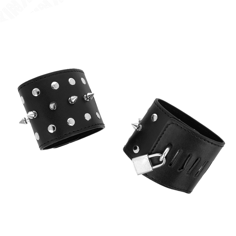 Punk Spiked Wrist Restraints 25x6cm