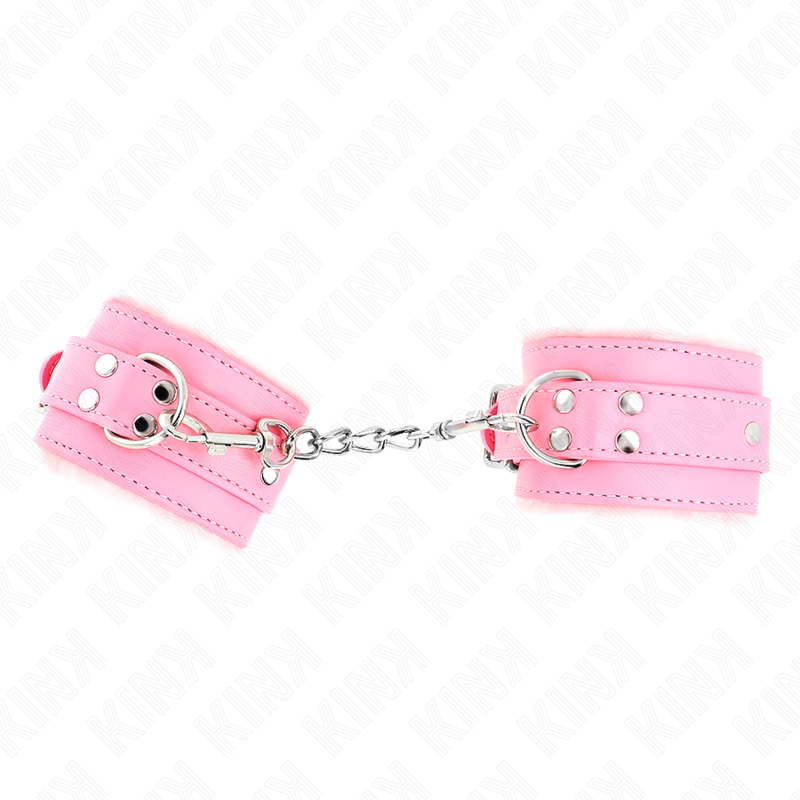 Pink Fur Lined Adjustable Wrist Restraints