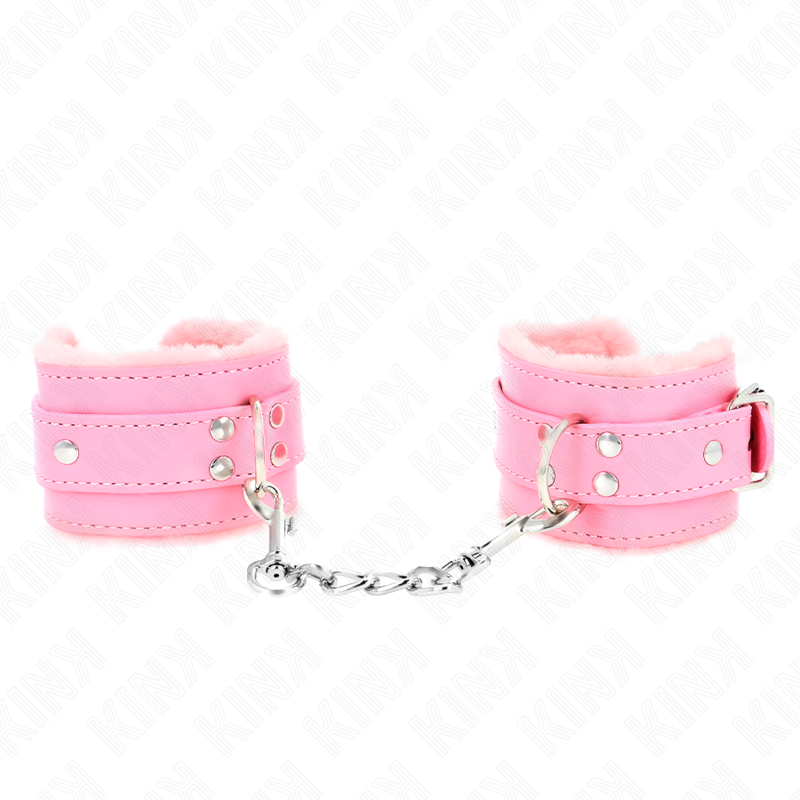 Pink Fur Lined Adjustable Wrist Restraints