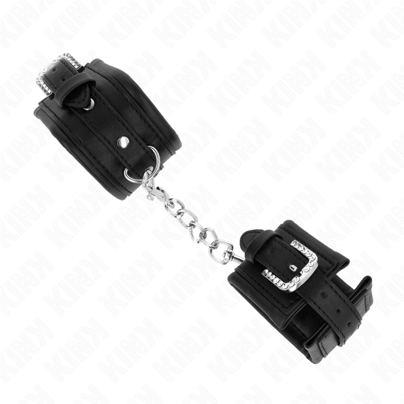 Black Rhinestone Wrist Restraints