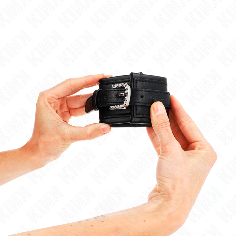 Black Rhinestone Wrist Restraints