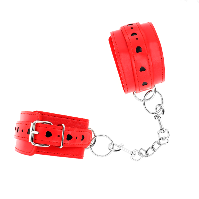 Red Heart Wrist Restraints Adjustable