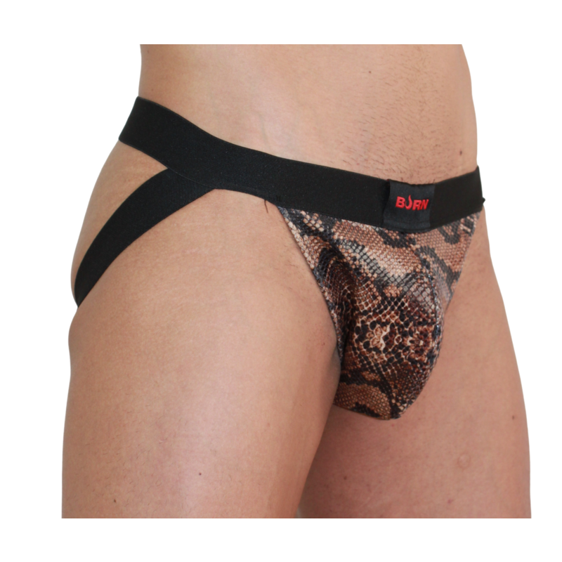 Snake Jock Underwear - Black, Size S