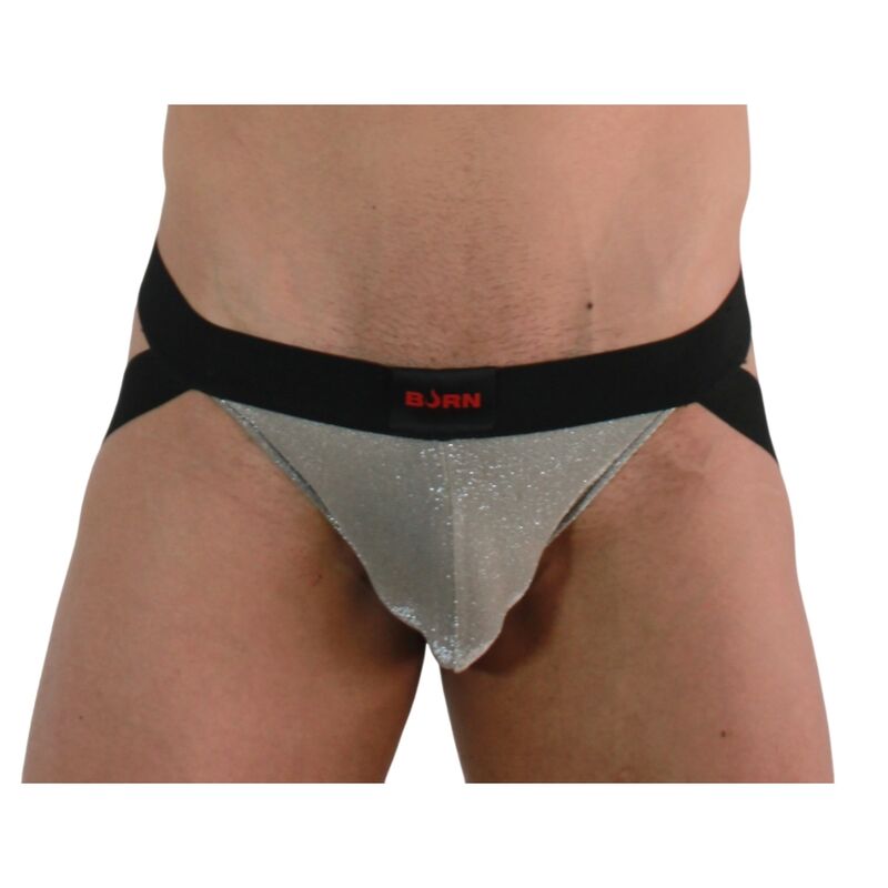 Shiny Beige/Black Jock Underwear M