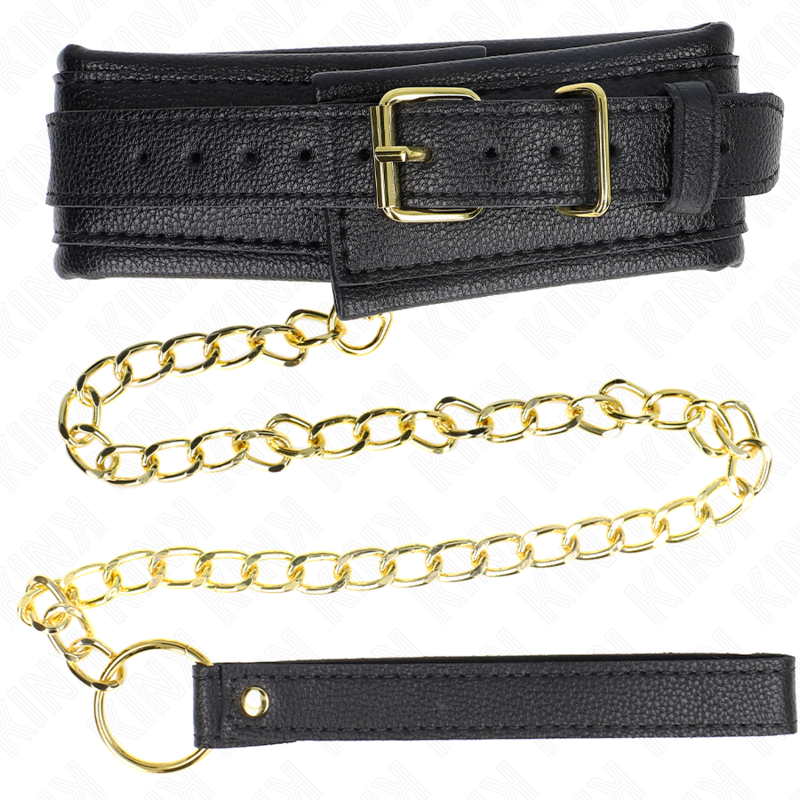 Adjustable Leather Bondage Collar (37-54cm)