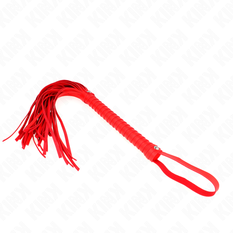 Látigo BDSM con Mango Rojo 48.5cm