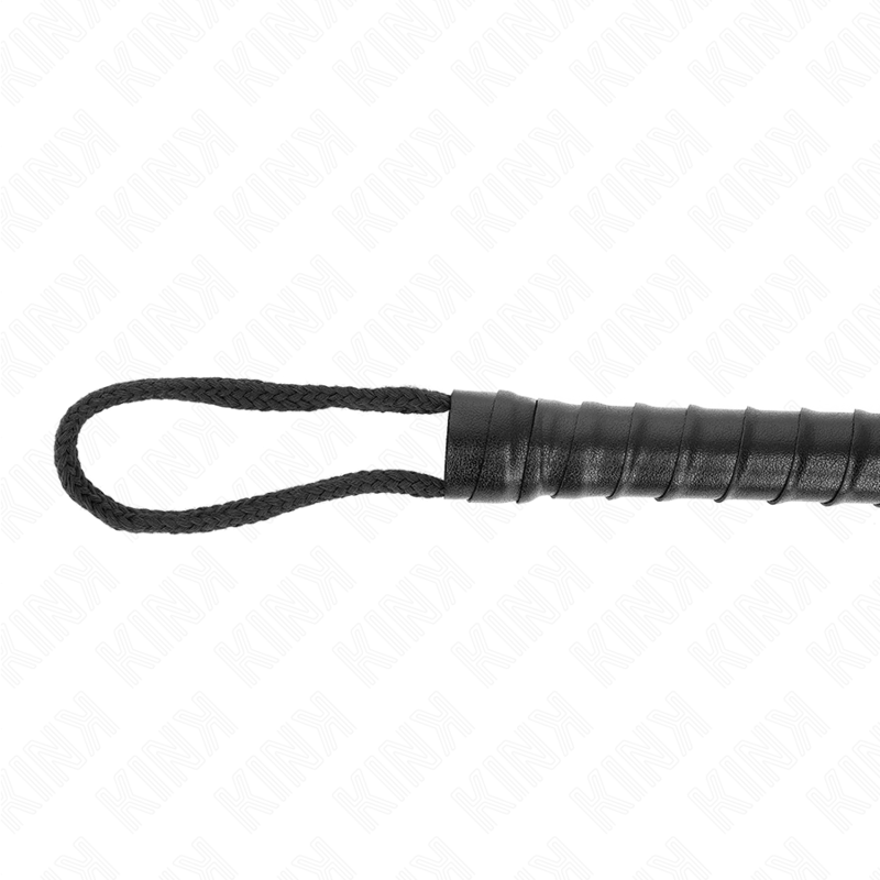Black BDSM Rope Whip - 56 cm