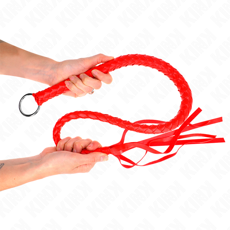 Red Hand Ring Snake Whip - 65 CM