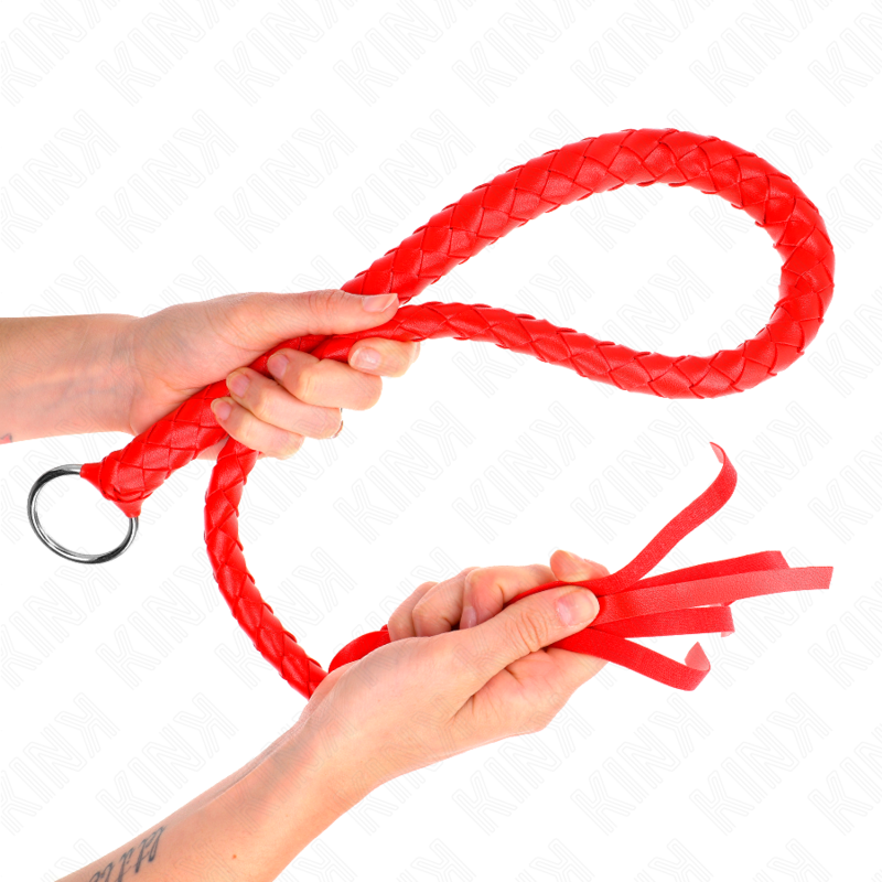 Red Hand Ring Snake Whip - 65 CM