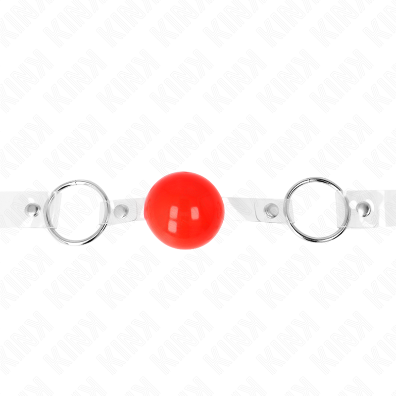 Red Transparent PVC Ball Gag 4cm