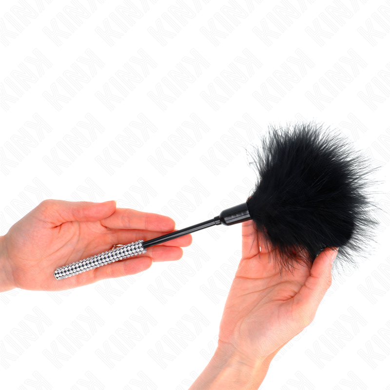 Rhinestone Handle Tickle Feathers