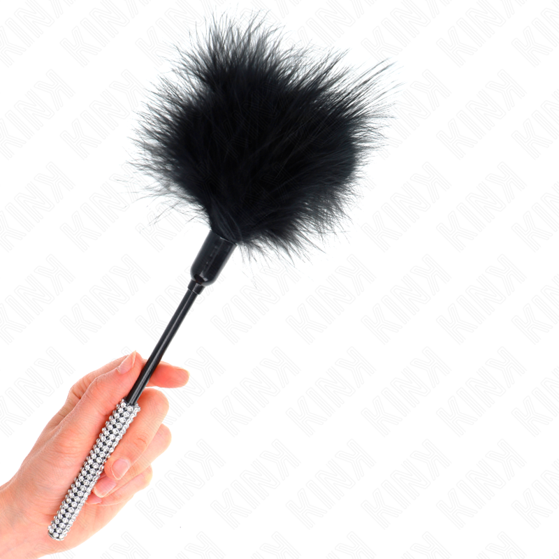 Rhinestone Handle Tickle Feathers