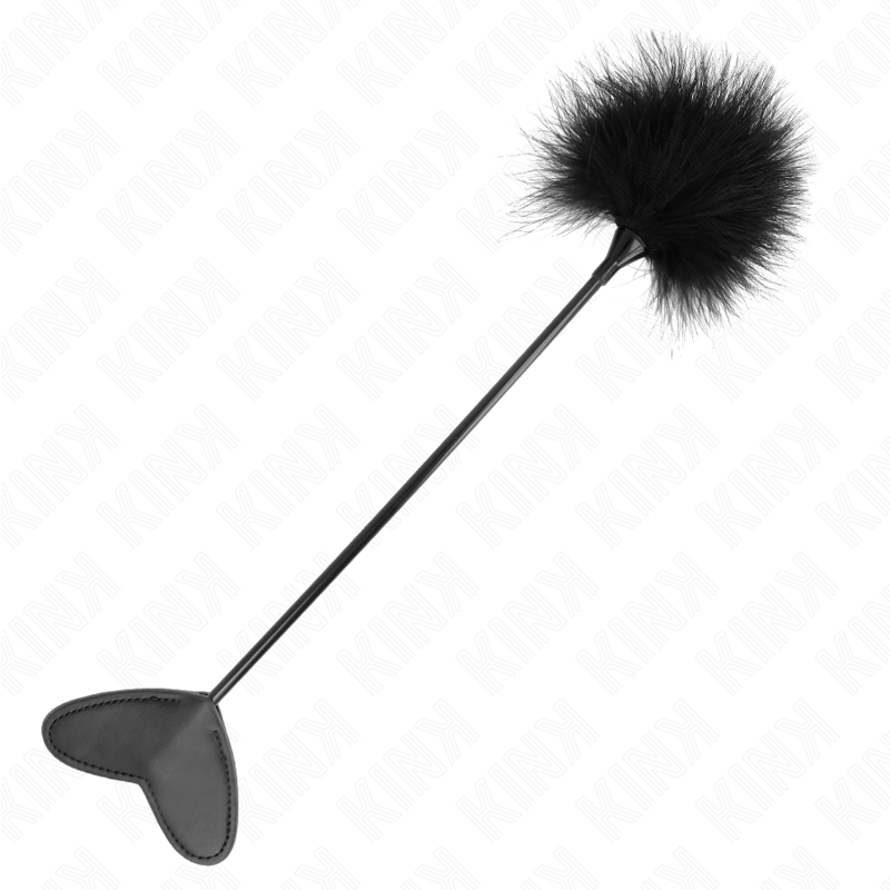 Heart-Shaped Tickle Feather Paddle 31cm