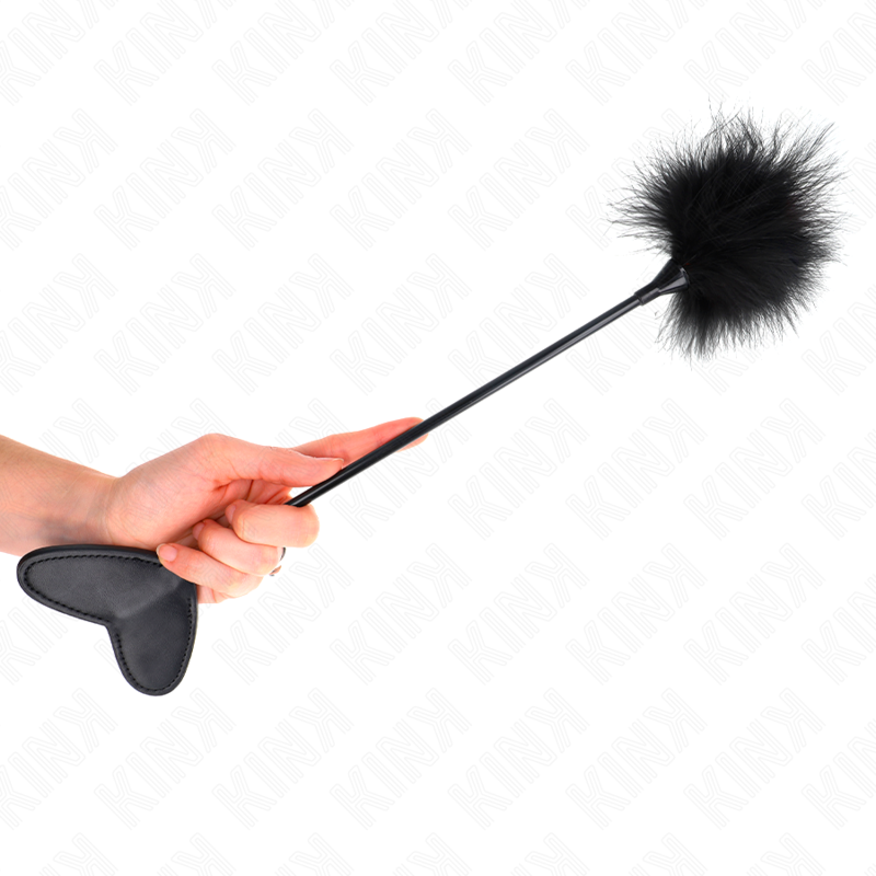 Heart-Shaped Tickle Feather Paddle 31cm