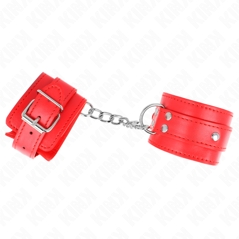 Red D-Ring Adjustable Wrist Restraints