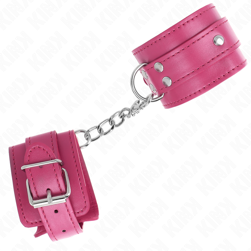 Pink 3 D-Ring Adjustable Wrist Restraints