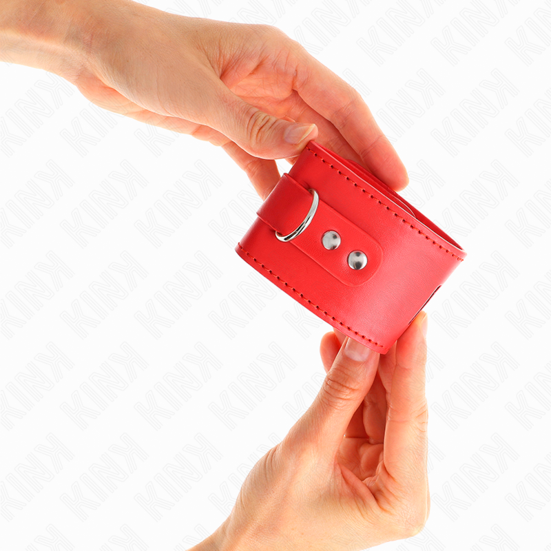 Red Adjustable Wrist Restraints w/ Padlock