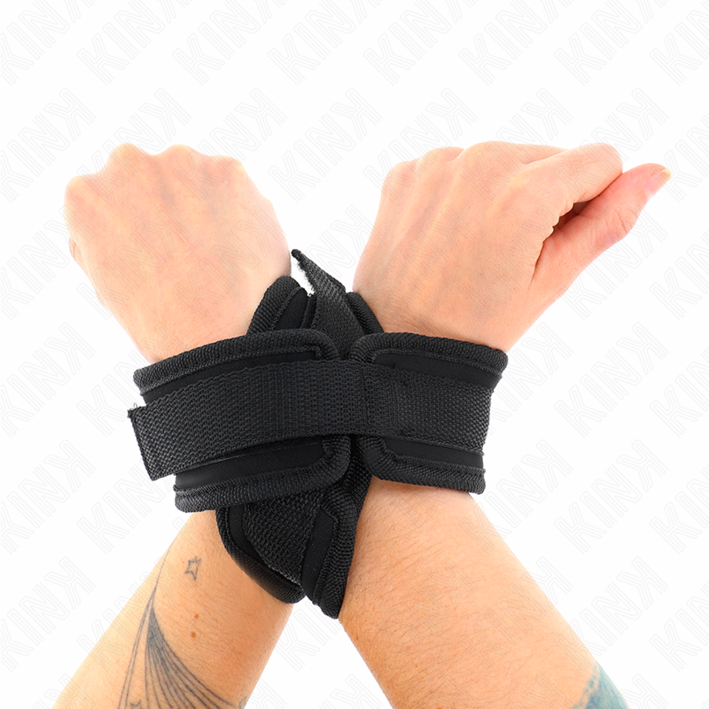 Black Cross Restraint Cuffs