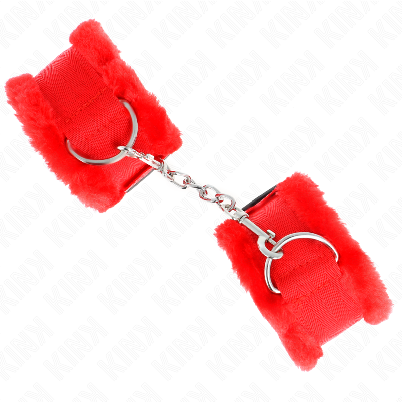 Plush Lined Red Wrist Restraints