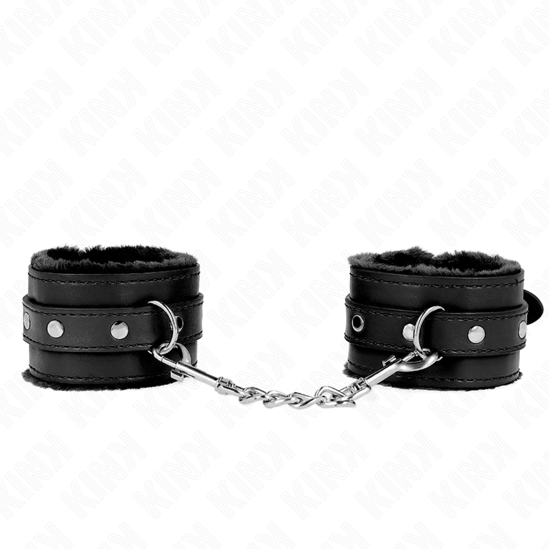 Premium Fur Lined Black Wrist Restraints