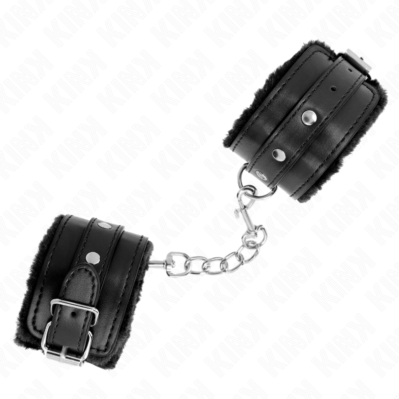 Premium Fur Lined Black Wrist Restraints