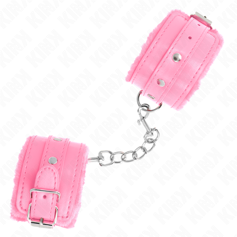 Pink Fur Lined Adjustable Wrist Restraints