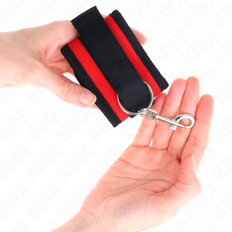 Nylon Wrist Restraints Red-Black Model 2