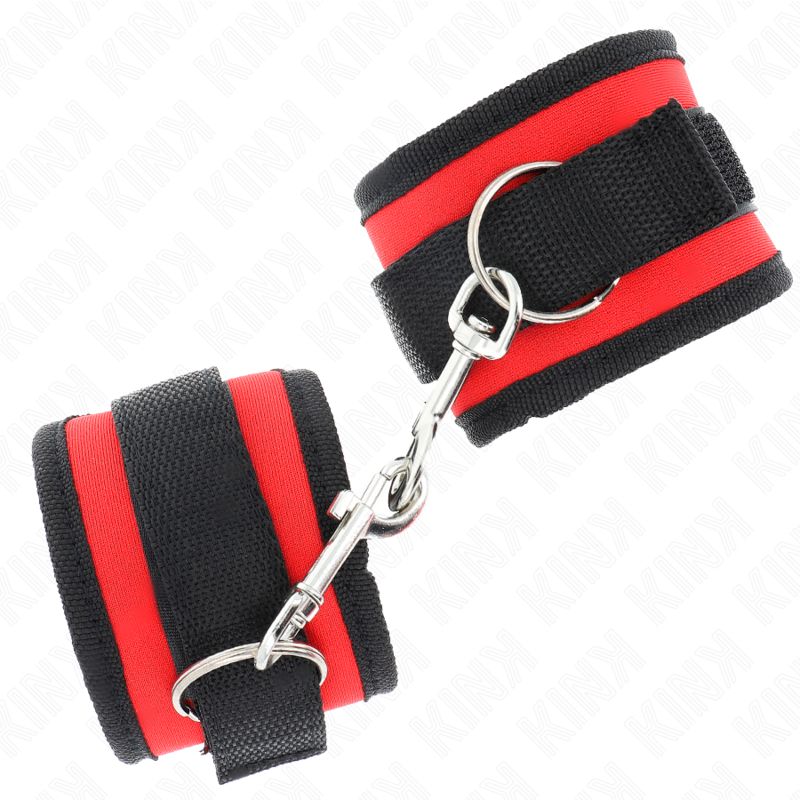 Nylon Wrist Restraints Red-Black Model 2