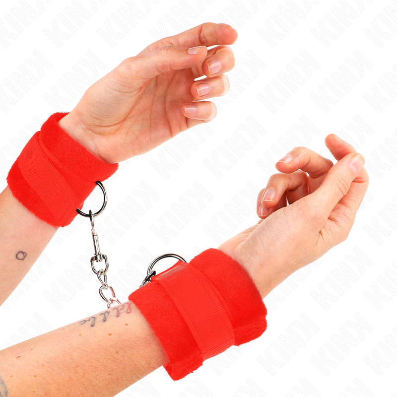 Red Fur Beginner Handcuffs
