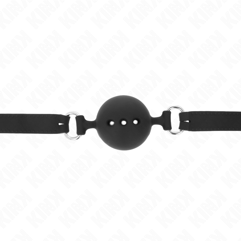 Adjustable Silicone Ball Gag - Black